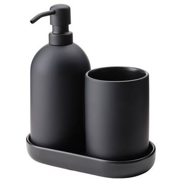 IKEA Gansjön Siyah Banyo Seti