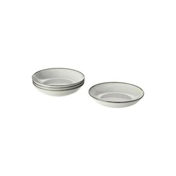 IKEA Gladelig Gri 21 CM 4 Adet Derin Tabak Seti