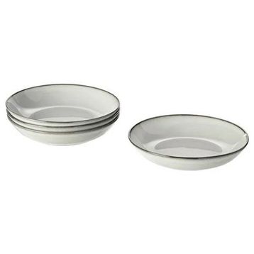 IKEA Gladelig Gri 21 cm Derin Tabak Seti