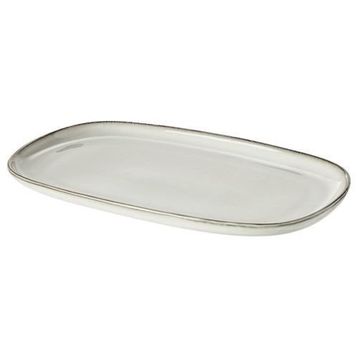 IKEA Gladelig Gri 31x19 cm Servis Tabağı