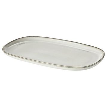 IKEA Gladelig Gri 31x19 cm Servis Tabağı