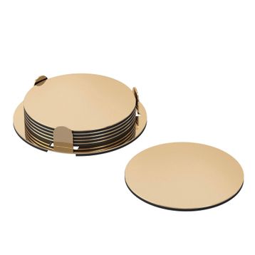 IKEA Glattıs Pirinç Rengi 8.5 cm Bardak Altı