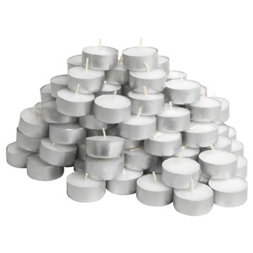 IKEA Glimma Tealight Beyaz 3,8 cm Mum