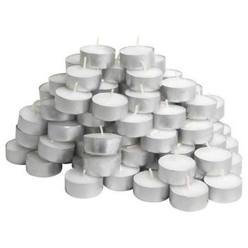 IKEA Glimma Tealight Beyaz 3,8 cm Mum