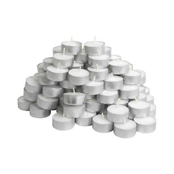 IKEA Glimma Tealight Beyaz 3,8 cm Mum