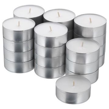 IKEA Glimma Tealight Beyaz 5,9 cm Mum
