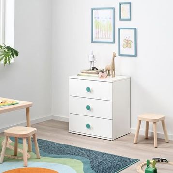 IKEA Godishus Beyaz 60x64 cm Çocuk Şifonyeri