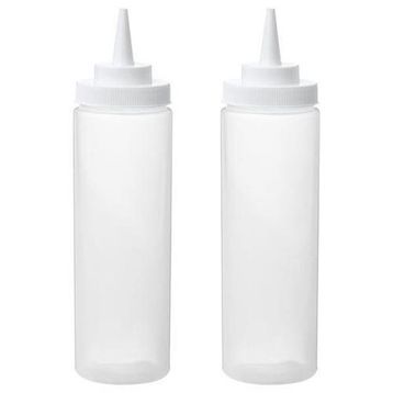IKEA Grilltider 2 Adet - 330 ml Şeffaf Sos Şişesi