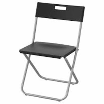 IKEA Gunde Siyah Katlanabilir Sandalye