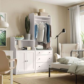 IKEA Hauga 49388636 Beyaz Dolap