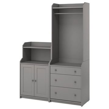 IKEA Hauga 69388635 Gri Dolap