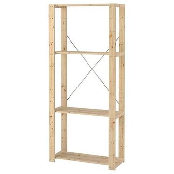 IKEA Hejne Çam 78x31x171 cm Raf Ünitesi