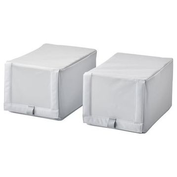 IKEA Hemmafixare 23x34x19 cm Beyaz Gri Aykkabı Kutusu