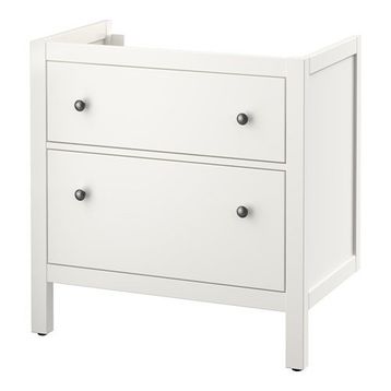 IKEA Hemnes 30396698 82x48x76 cm Beyaz Lavabo Dolabı