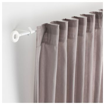 IKEA Irja Beyaz 140 cm Perde Çubuğu Seti