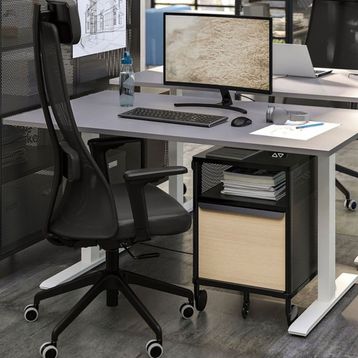 IKEA Jarvfjallet Kolçaklı Glose Siyah Dönen Sandalye