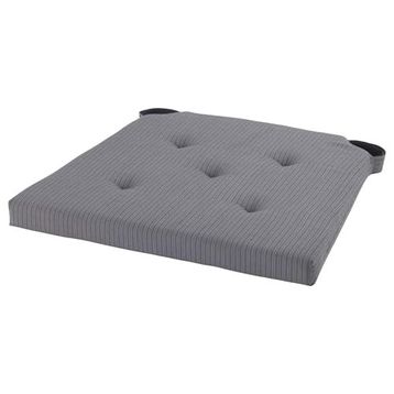 IKEA Justina 35/42x40x4 cm Gri Sandalye Minderi