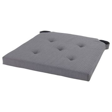 IKEA Justina 35/42x40x4 cm Gri Sandalye Minderi