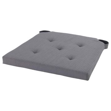 IKEA Justina 35/42x40x4 cm Gri Sandalye Minderi