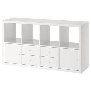IKEA Kallax 8 Bölmeli Beyaz 77x147 cm Raf Ünitesi