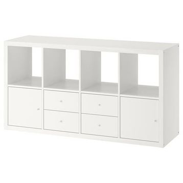 IKEA Kallax 8 Bölmeli Beyaz 77x147 cm Raf Ünitesi