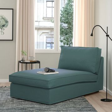 IKEA Kivik Kelinge Gri Turkuaz Uzanma Koltuğu