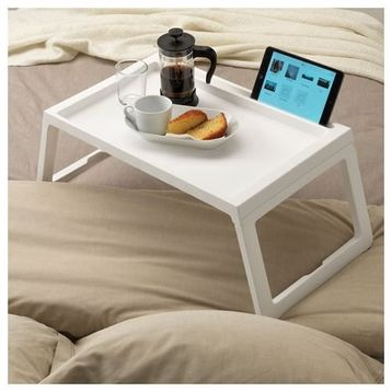 IKEA Klıpsk Turkuaz 56x36x26 cm Yatak Tepsisi