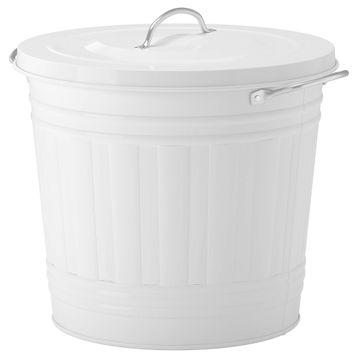 IKEA Knodd Beyaz 16 lt Çöp Kutusu