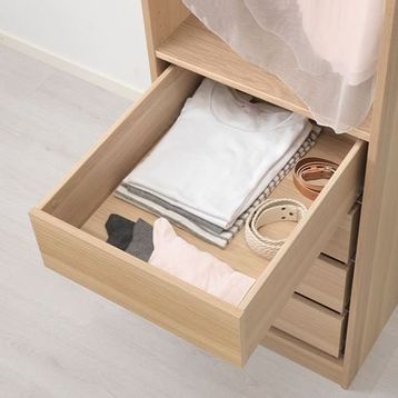 IKEA Komplement 80272841 Ağartılmış Meşe Görünümlü 75x58x16 cm Çekmece