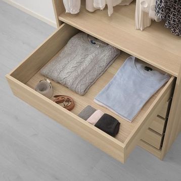 IKEA Komplement 80272841 Ağartılmış Meşe Görünümlü 75x58x16 cm Çekmece