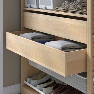 IKEA Komplement 80272841 Ağartılmış Meşe Görünümlü 75x58x16 cm Çekmece