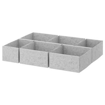 IKEA Komplement Açık Gri 75x58 cm Kutu Seti