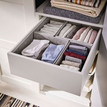 IKEA Komplement Açık Gri 75x58 cm Kutu Seti