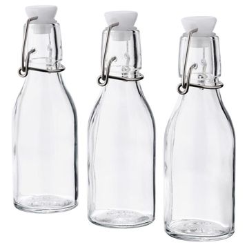 IKEA Korken 3 Adet - Her Biri 150 ml Cam Su Şişesi