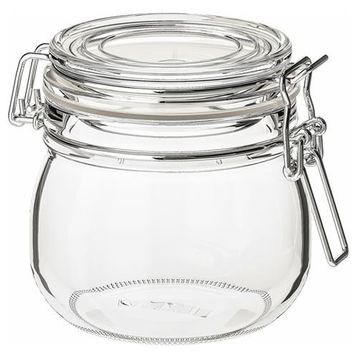 IKEA Korken Cam 0,5 lt Kapaklı Cam Kavanoz