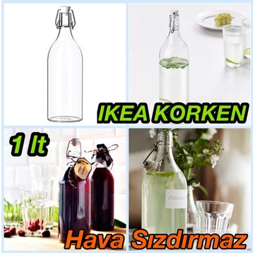 IKEA Korken Cam 1 lt Su Şişesi