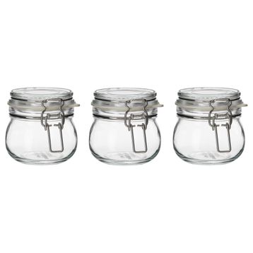 IKEA Korken Saydam Cam 13 cl Kapaklı Kavanoz