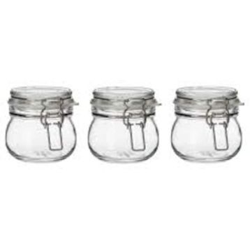 IKEA Korken Saydam Cam 13 cl Kapaklı Kavanoz