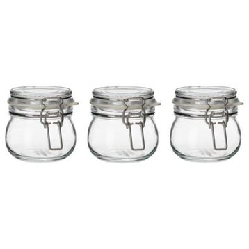 IKEA Korken Saydam Cam 13 cl Kapaklı Kavanoz