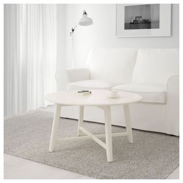 IKEA Kragsta Beyaz 90 cm Orta Sehpa