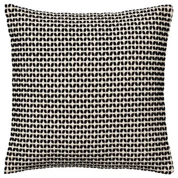 IKEA KUSTFLY 50x50 cm Bej Siyah Kırlent Kılıfı