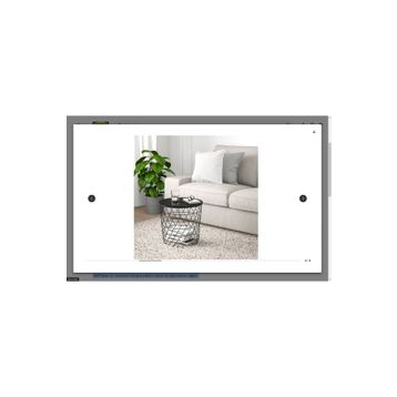 IKEA Kvistbro Siyah 44 cm Saklama Bölmeli Sehpa