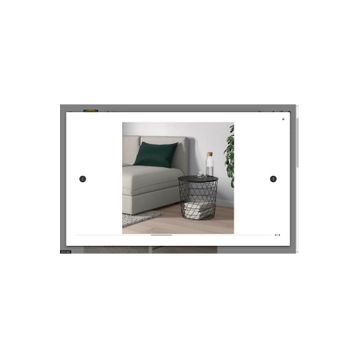 IKEA Kvistbro Siyah 44 cm Saklama Bölmeli Sehpa