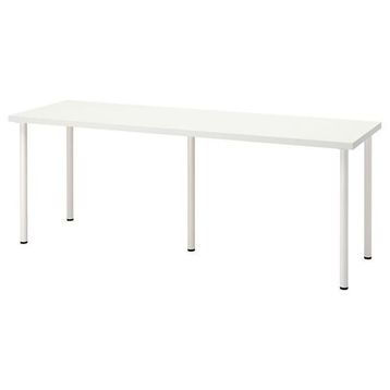 IKEA Lagkapten/Adils Beyaz 200x60 cm Çalışma Masası