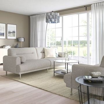 IKEA Langaryd Lejde Açık Gri 3'lü Kanepe