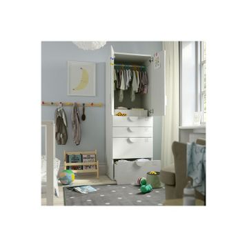 IKEA LEN 133x160 cm Gri Noktalı Çocuk Halısı