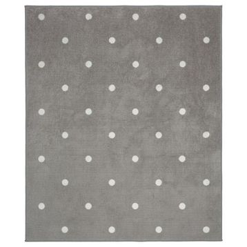 IKEA LEN 133x160 cm Gri Noktalı Çocuk Halısı