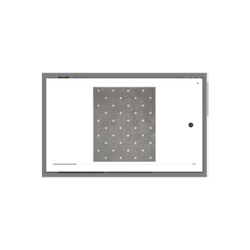 IKEA LEN 133x160 cm Gri Noktalı Çocuk Halısı