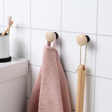 IKEA Lillasjon Siyah Huş Duvar Askısı