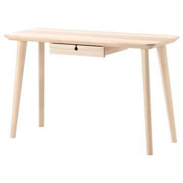 IKEA LISABO 118x45 cm Dişbudak Kaplama Çalışma Masası